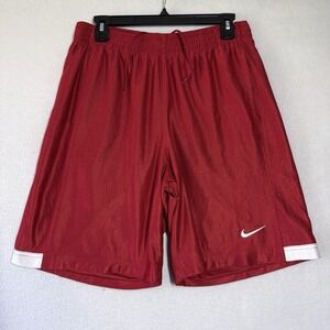 Vintage Y2K Nike Basketball Shorts Men Medium Dazzle Silky Shiny Glanz Baggy Red
